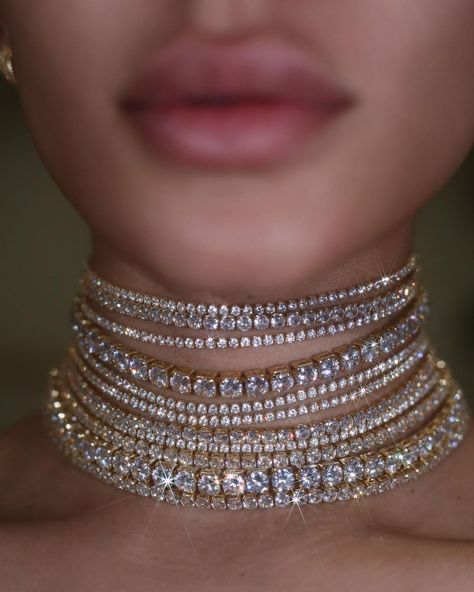 LACE BY TANAYA® on Instagram: “Lace by Tanaya CZ Chokers come in 2 lengths (11” & 13”) and 3 sizes (2mm, 3mm, 5mm) only on lacebytanaya.com ✨”