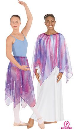 Eurotard Single Handkerchief Metallic Tulle Skirt or Top - Adult #DanceWearCorner Christian Dance Outfits, Praise Dance Outfits, Worship Dance Outfits, Worship Dress, Praise Dance Wear, Praise Dance Garments, Adult Tulle Skirt, Praise Dance Dresses, Dance Garments