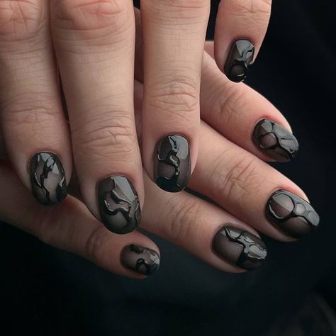 Nails 2023 Snake Scale Nails, Grunge Nails Acrylic 90s, Goth Short Nails, Men’s Nails, Nails Goth, Mens Nails, Hippie Nails, Punk Nails, Spring Nail Designs