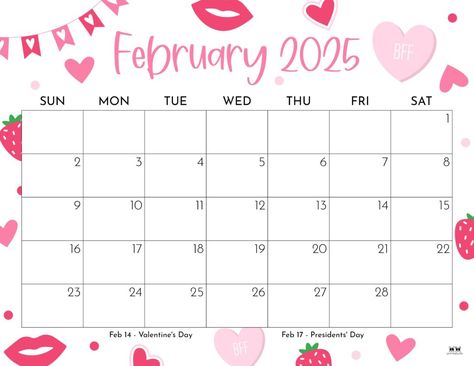 Find a calendar perfect for the month of love by choosing from 107 different February 2025 monthly calendars. Print from home. 100% FREE! Febuary Calander 2024, May 2025 Calendar, February 2025 Calendar, 2025 Printable Calendar Free, Journal Book Design, Free Monthly Calendar, Free Printable Calendar Templates, Happy Planner Printables, Calendar Design Template