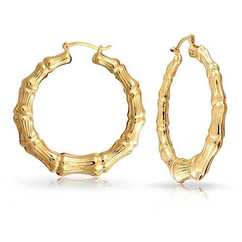 Bamboo 14K Gold filled Hoop Earrings ($17) ❤ liked on Polyvore featuring jewelry, earrings, 14 karat gold jewelry, gold filled jewelry, hoop earrings, bamboo earrings and 14 karat gold hoop earrings Gold Bamboo Earrings, Bamboo Jewelry, Teddy Girl, Bamboo Hoop Earrings, Bamboo Earrings, Yellow Jewelry, Accessories Gold, Dangle Hoop Earrings, Yellow Gold Jewelry