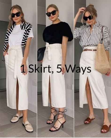 Lydia Tomlinson, Mango Skirts, Rok Outfit, Chique Outfit, Elegante Casual, Mode Casual, Charles Keith, Casual Chic Outfit, Casual Work Outfits