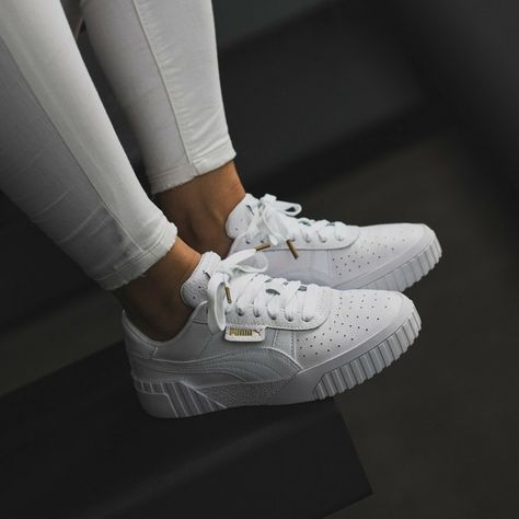 White Puma Shoes Outfit, Puma Cali Outfit, Puma Cali Sneakers Outfit, White Puma Sneakers Outfit, Puma Cali Dream Outfit, White Puma Sneakers For Streetwear, Puma Sneakers Outfit, Puma Sneakers Womens, Puma Cali Sneakers