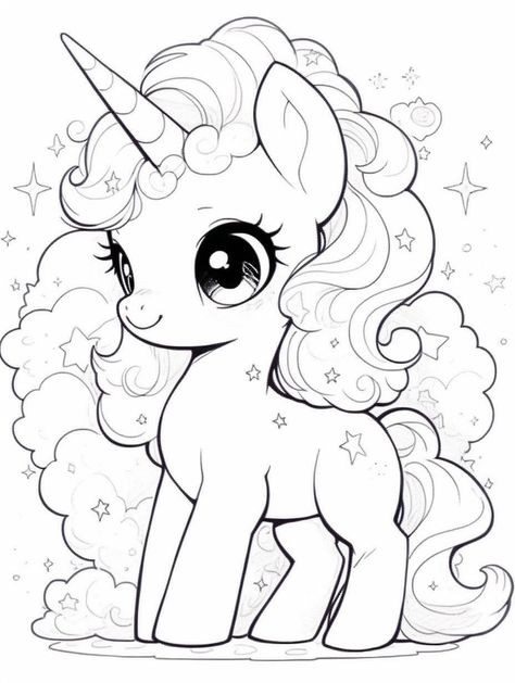 Coloring page - baby unicorn unicorncoloringp Childrens Coloring Pages, Unicorn Colouring Pages, Unicorn Drawings, Cute Unicorn Coloring Pages, Unicorn Colouring, Unicorn Outline, Unicorn Cartoon, Kids Colouring, Disney Princess Coloring Pages