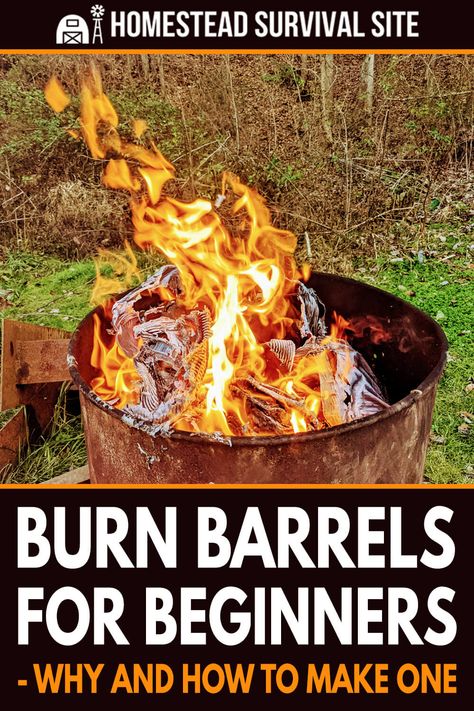 Diy Danie, Zombies Apocalypse, Barrel Fire Pit, Burn Barrel, Barrels Diy, Homesteading Tips, Stripped Screw, Survival Knots, 55 Gallon Drum