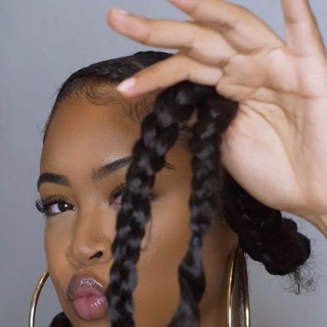 Candice Jones on Instagram: "First hairstyle of 2024 was a cute one😍 Would you try this on yourself? (inspo @naventi_) Follow for more beauty and self-care tips💕" Daily Hairstyles, Crochet Braids, Care Tips, You Tried, Follow For More, Self Care, Braids, Hairstyles, Hair Styles