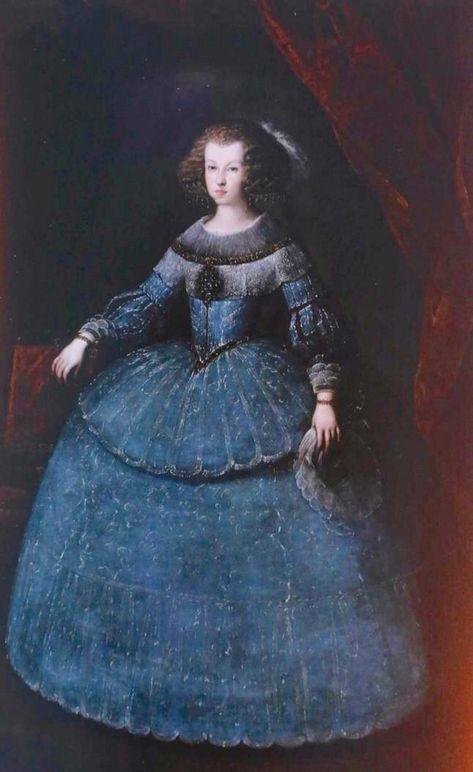 1600 Fashion, Infanta Margarita, 17th Century Portraits, Diego Velazquez, Elizabeth Bathory, 17th Century Fashion, Spanish Royalty, Spain Fashion, New Spain