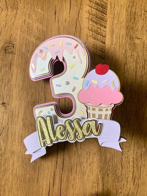 Sweet Treats Birthday Party, Treats Birthday Party, Ice Cream Cake Topper, Donut Cake Topper, Treats Birthday, Cream Birthday Party, Donut Cake, Ice Cream Birthday Party, Ice Cream Birthday