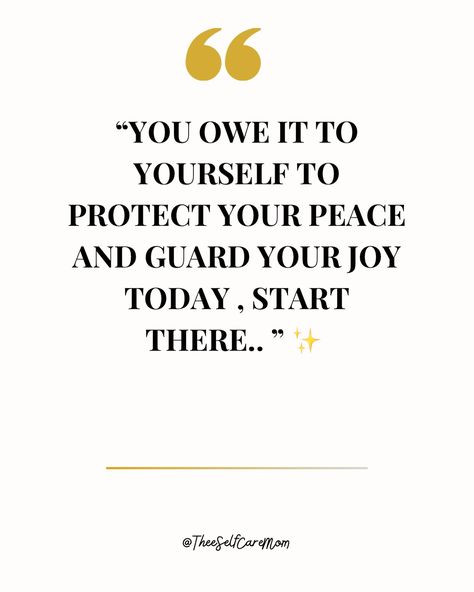 Reminder: Your peace is non-negotiable. 🧘🏾‍♀️✨ Start your self-care journey today by protecting your energy and nurturing your joy. You owe it to yourself, Mama. 💛 #SelfCareFirst #ProtectYourPeace #TheeSelfCareMom Protecting Your Energy, Self Care, Energy