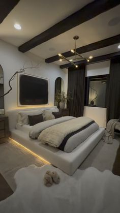 Smart Living Room, Brown Bedroom Decor, Luxury Room Bedroom, Dream Apartment Decor, Future Apartment Decor, Brown Bedroom, Neutral Bedroom, Apartment Decor Inspiration, Luxury Rooms