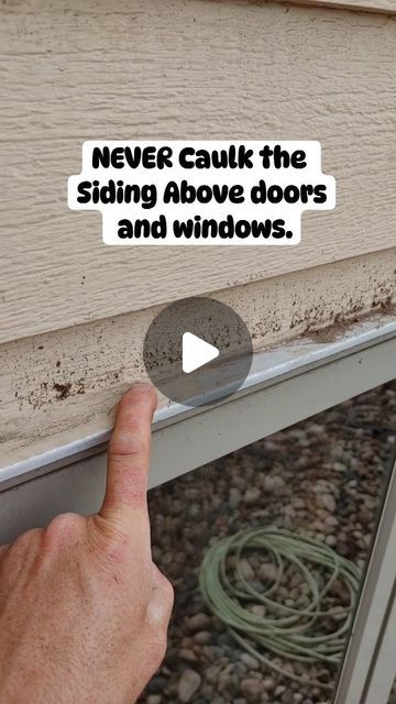 Caulking Windows, Caulking Tips, Carpentry Projects, Best Windows, Water Can, Windows Exterior, Doors And Windows, Plan Ideas, Window Installation