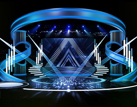 Awards Stage Set Design, Music Concert Stage Design, Geometric Stage Design, Cool Stage Design, Concert Background Stage, Award Stage Design, Stage Concert Design, Concert Stage Set Design, Stage Ideas Concert