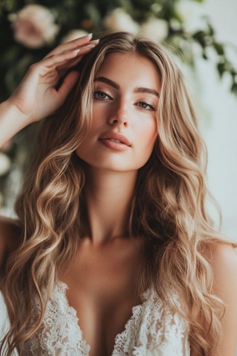 Looking for the perfect wedding hairstyle? These 37 loose curl bridal looks are everything you need! From soft waves to boho-inspired curls, these styles are versatile and timeless. Complete your wedding look with these dreamy ideas. Click to explore now! #bridalbeauty #loosecurlhairstyles #weddingdayinspo Long Waves Wedding Hair, Long Wavy Hair Wedding Styles, Beach Waves Wedding Hair Long, Volume Curls Long Hair Wedding, Soft Curls Bridal Hair, Boho Waves Hair, Hollywood Curls Wedding Hair, Old Hollywood Wedding Hair, Loose Curls Wedding