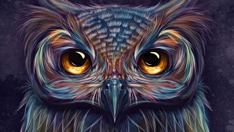 #owl #colorful #artist #artwork digital art #hd #4k #5k #5K #wallpaper #hdwallpaper #desktop Owl Wallpaper, Mouse Pad, I Hope, Wallpapers, Art