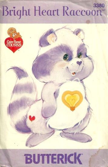 Bright Heart Raccoon, Care Bear Cousins, Care Bears Vintage, Care Bears Cousins, Toy Sewing, 80s Cartoons, Rainbow Brite, Arte Inspo, Sewing Toys