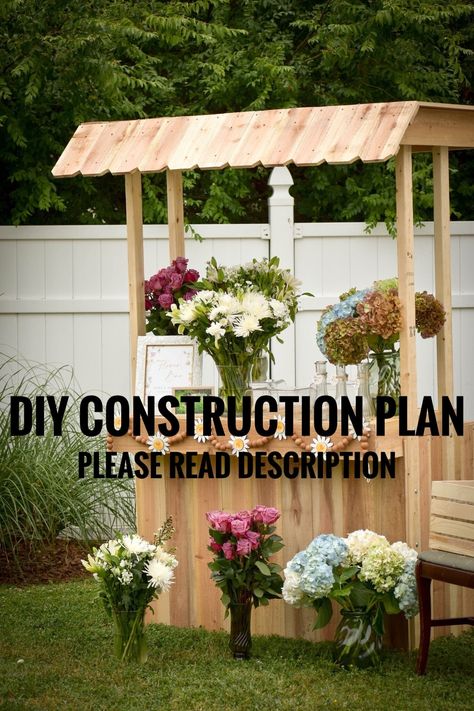 This item is a digital download of detailed DIY construction plans, and NOT a built lemonade stand. As clarification, neither a lemonade stand, nor the materials to build one, is sent to your home.  Are you a DIYer?  Ever wish you had a dedicated bar when you were hosting an event in your backyard? What about a hot chocolate or lemonade stand for a neighborhood gathering? This cost effective and easy to build beverage bar is your solution. Collapsible and easy to transport to any event, our plan Mobile Lemonade Stand, Kids Lemonade Stand, Bakery Cart, Creative Space Ideas, Hot Chocolate Stand, Kids Lemonade Stands, Market Cart, Diy Lemonade Stand, Fruit Stall