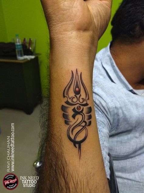 Trisula Tattoo, Trisula Tattoo Design, Need Tattoo, Small Tattoos For Guys, Hand Tattoos For Guys, Fine Line Tattoos, Line Tattoos, Facade Design, Tattoo Studio