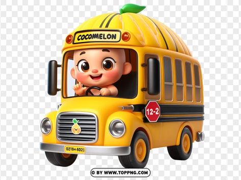 Cocomelon Bus, Baby Driver, Png Clipart, Banners, Presentation, Pins, Quick Saves