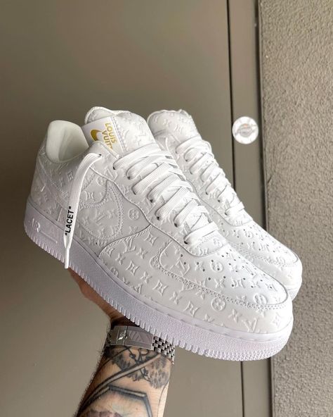 Air Force One Louis Vuitton, Air Force Louis Vuitton, Louis Vuitton Af1, Air Force 1 Louis Vuitton, Senator Wears For Men Latest, Louis Vuitton Nike Air Force, Luxury Sneakers Men, Louis Vuitton Trainers, Jordan 11s