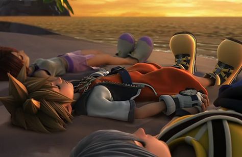 beach Riku X Kairi, Sora X Riku, Islands Aesthetic, Destiny Islands, Sora Kairi, Sora And Kairi, Kingdom Hearts Games, Kingdom Hearts Ii, Cloud And Tifa