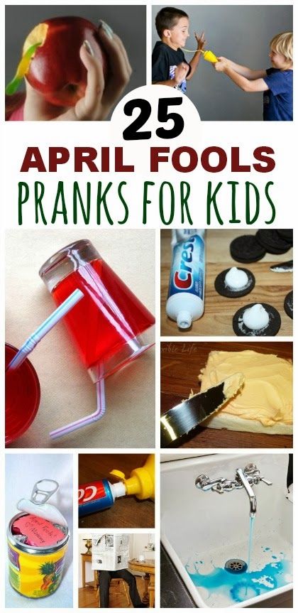 25 Hilarious April Fools Pranks To Play On The Kids- Easy & Fun Ideas That Aren't Mean Funny Pranks For Kids, Pranks For Kids, April Fools Pranks, April Fools Joke, April Fool, 1 April, April Fools Day, Bucket Lists, April Fools