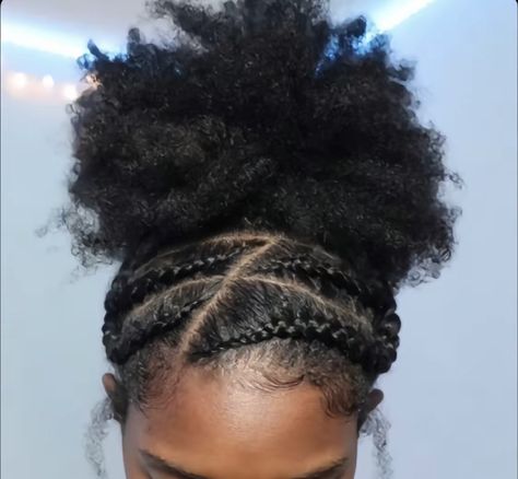 Natural Hair Puff, Cabello Afro Natural, Natural Hair Bun Styles, Hair Puff, Curly Hair Videos, Protective Hairstyles For Natural Hair, Quick Natural Hair Styles, Braided Cornrow Hairstyles, Girls Natural Hairstyles