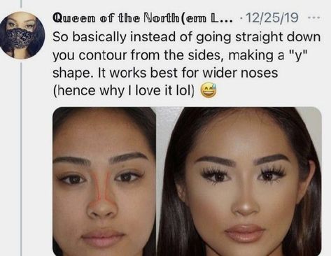 Wide Nose Contouring Tutorial, Nose Contour Wide Nose, How To Contour Wide Nose, Nose Contouring For Wide Nose, Contour For Wide Nose, Sza Singer Nose Contour, Wide Nose Makeup, Wide Face Makeup, Contour Wide Nose