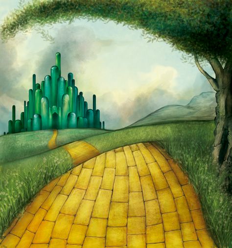 Yellow brick road by ~boop-boop on deviantART Wizard Of Oz Pictures, Wizard Of Oz Musical, Follow The Yellow Brick Road, Goodbye Yellow Brick Road, The Yellow Brick Road, Land Of Oz, The Wonderful Wizard Of Oz, Brick Road, Yellow Brick Road