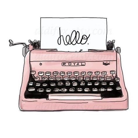 Want to know what it means to get the PINK slip? Typing Machine, Pink Typewriter, Vertrouw Op God, Wallpaper Rose, Retro Typewriter, Image Swag, Tumblr Stickers, Pink Retro, A Sign