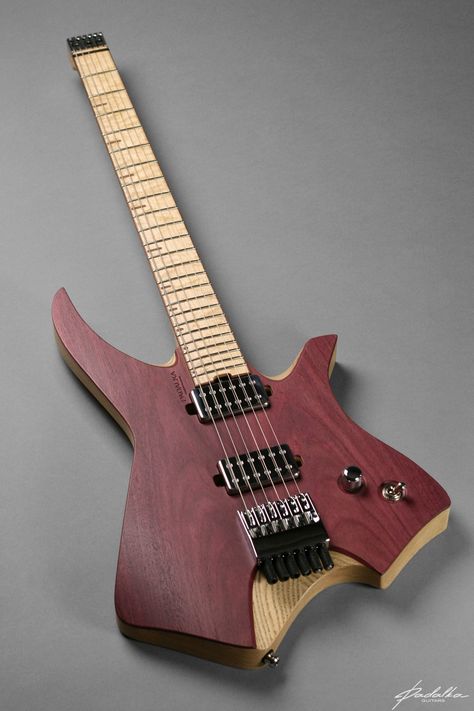 Neptune  - 3 Headless Bass Guitar, Headless Guitar Design, Headless Guitar, Padalka Guitars, Electric Guitar Left Handed, Left Handed Electric Guitars, G&l Guitars, Guitar Designs, Luthier Guitar