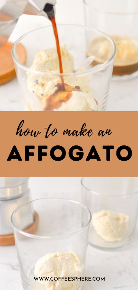 Espresso Over Ice Cream, Espresso Dessert Recipes, Cake Truck, Bistro Ideas, Coffee And Ice Cream, Espresso Dessert, Vanilla Gelato, Espresso Ice Cream, Affogato Coffee