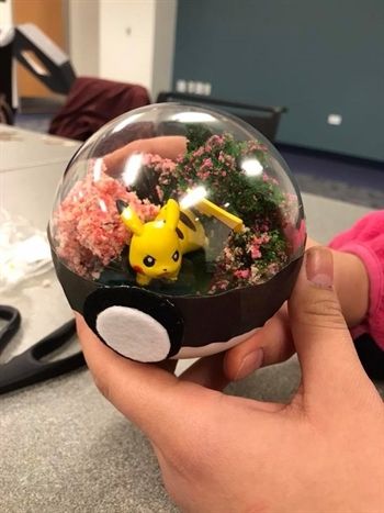 After seeing Pokemon terrariums advertised on Facebook and sold through Etsy, I decided to run this program for high school teens. The program itself Pokemon Terrarium, Teen Library, Pokemon Project, Pokemon Diy, Space X, Pokemon Craft, Teen Programs, Library Programs, Terrarium Diy