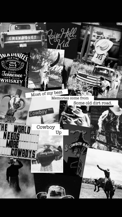 Dark Country Wallpaper, Country Asethic Wallpaper, Western Wallpaper Iphone Black And White, Black Western Wallpaper, Western Wallpaper Aesthetic, Highland Cow Wallpaper Iphone, Western Aesthetic Wallpaper Collage, Country Aesthetic Wallpaper Collage, Country Music Wallpaper Collage