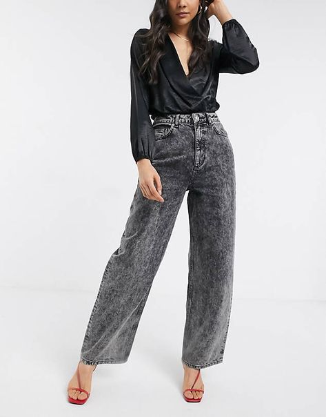 Page 2 - Trend | Fashion Trends Online | ASOS High Waisted Flare Jeans Outfit, Acid Wash Jeans Outfit, Wash Jeans Outfit, Slim Mom Jeans, Flare Jeans Outfit, High Waisted Flare Jeans, Black Jeans Outfit, Kick Flare Jeans, Dad Jeans