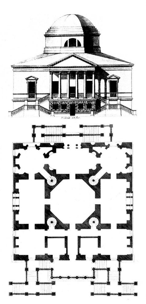 Chiswick House · Chiswick, England 1725, Lord Burlington (577×1200) Heatherwick Architecture, Buckingham Palace Floor Plan, Buckingham Palace Exterior, Kensington Palace Floor Plan, English Landscape Garden, Stonehenge Architecture Plate, Chiswick House, House England, Interior Design History