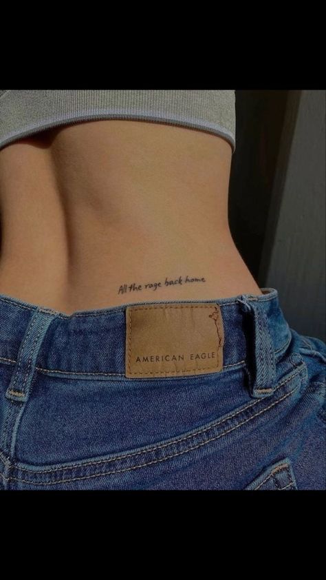 Dark Girly Tattoo Ideas, Back Waist Tattoo For Women, What Was I Made For Tattoo, Surviver Tattoos, Waist Tattoo Ideas, Waist Tattoos For Women, Tattoo On Waist, Continue Tattoo, Low Back Tattoo