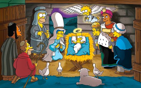 The+Simpson The Simpsons Christmas, Seymour Skinner, Simpsons Christmas, The Simpsons Family, Die Simpsons, Bibliotheque Design, Christmas Episodes, Marge Simpson, Simpsons Art