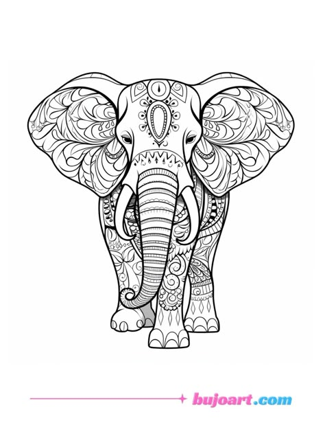 16 free elephant coloring pages for adults and kids instant download – Bujo Art Elephant Coloring Pages Free Printable, Elephant Mandala Art, Indian Elephant Drawing, Zentangle Elephant, Elephant Template, Elephant Coloring, Simple Outlines, Nature Coloring Pages, Coloring Pages For Toddlers