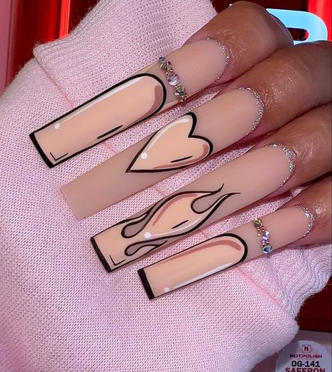 Pop Art Nails, Long Acrylic Nail Designs, Drip Nails, Beige Nails, Long Acrylic Nails Coffin, Acrylic Nails Coffin Pink, Long Square Acrylic Nails, Acrylic Nails Coffin Short, Pink Acrylic Nails