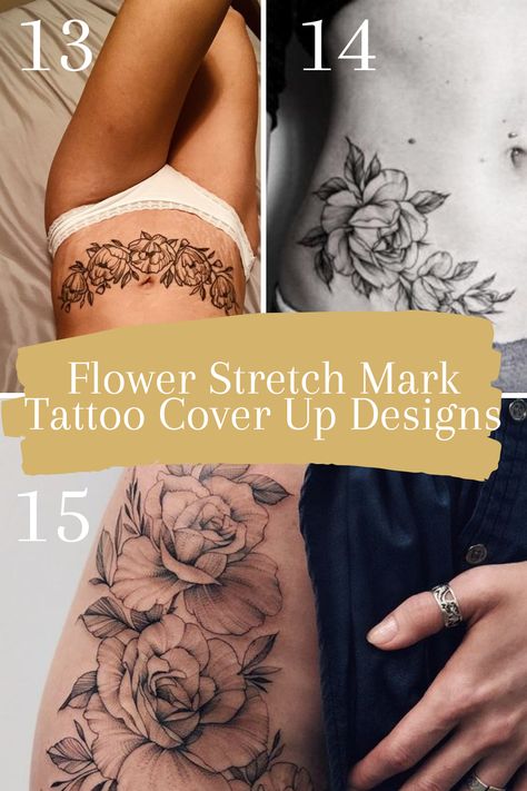 Stunning Stretch Mark Cover Up Tattoos - tattooglee Tattoo To Cover C Section, Tattoos To Cover Strech Marks, Tattoo To Cover Hip Surgery Scar, Tattoo To Cover Scar From Surgery Women, Abdominal Scar Tattoos Women, Strech Marks Tatoos, Cesarean Tattoo Cover Up, Tattoos Over Stretch, Women Stomach Tattoos Cover Up