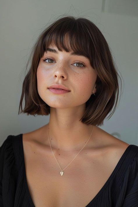 Combine sleek and wavy with 13 blunt bobs featuring soft waves, a dominating look that merges precision with movement. Sleek Bob Haircut, Hairstyle Daily, Box Bob, Heart Shaped Faces, Bobbed Hairstyles With Fringe, Short Brown Hair, Hair Inspiration Short, Soft Waves, Short Hair Haircuts