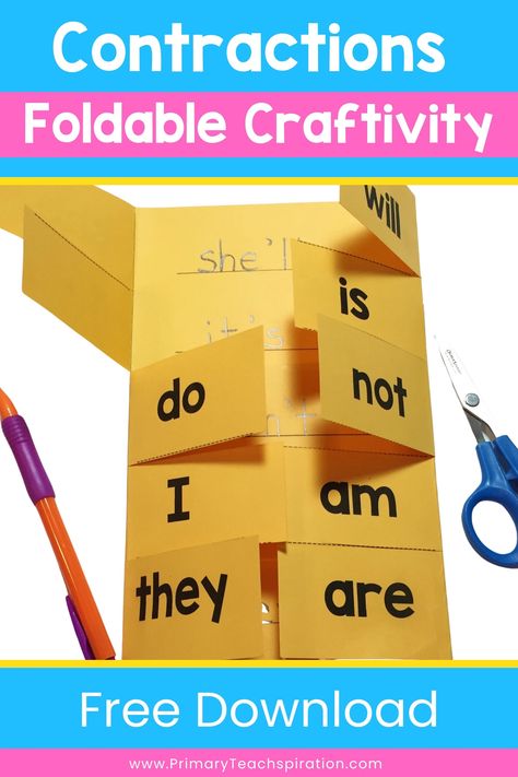 Looking for a way to make your contraction lessons more engaging? Look no further than read aloud books like "Franklin's Thanksgiving"! In my latest blog post, I share how I used this delightful story in my 2nd grade classroom to teach contractions. Plus, you can download my FREE contractions foldable template. Check it out now! 2nd Grade Contractions, Teaching Contractions 2nd Grade, Contraction Surgery 2nd Grade, Contraction Activities For 1st Grade, Contractions 2nd Grade, Contractions First Grade, Contraction Activities, Contractions Anchor Chart, Teaching Contractions