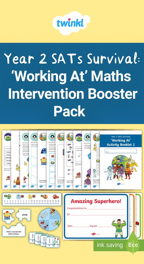 SATs Survival: Maths Booster Pack Ks2 Maths, Math Intervention, Primary Teachers, Numeracy, Year 2, School Work, Teaching Resources, Assessment, Education