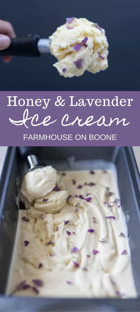 Honey Lavender Ice Cream, Lavender Honey Ice Cream, Honey Ice Cream, Lavender Ice Cream, Lavender Recipes, Honey Lavender, Wildflower Honey, Dairy Free Ice Cream, Healthy Food Facts