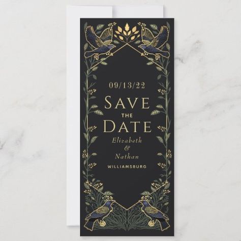 Enchanted Gothic Raven Wedding Save The Date Green Invitation #zazzle #weddinginvitations #birthdayinvitations #babyshowerinvitations #zazzleinvitations #monogram #businesscards #graduation #homedecor Save The Date Green, Raven Wedding, Gothic Raven, Green Invitations, Enchanted Forest Wedding, Date Invitation, Save The Date Card, Gothic Wedding, Wedding Save The Date