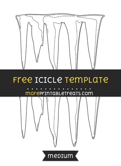 Free Icicle Template - Medium Ice Cicles, Computer Paper, Library Displays, Black And White Lines, Winter Theme, Medium Size, Party Ideas, Cut Out