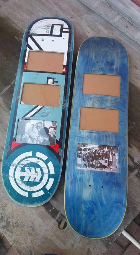 Lowrider Room Decor, Skateboard Wall Art Diy, Skateboard Decor Ideas, Skateboard Projects, Repurposed Skateboard, Graffiti Furniture, Skateboard Room, Skateboard Furniture, Skateboard Decor