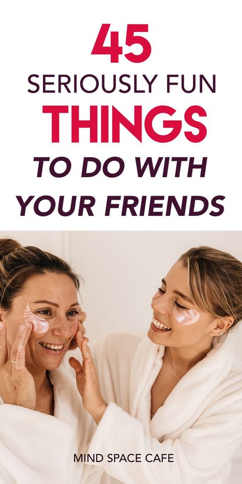 How to have fun with your friends on a Friday night? Here's 45 fun things you can do on a Friday night! Includes tons of girls night out ideas too! Includes fun things to do with friends! Ladies Night At Home Ideas, Moms Night Out Ideas, Ladies Night Out, Girls Day Out, Girls Night Activities At Home, Ladies Night Ideas Themes, Fun Girls Night Ideas, Girls Night Ideas At Home, Girls Night In Activities