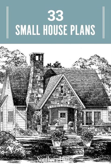 English Style Cottage House Plans, Small Cottage Homes Plans Open Floor, Small Cottage House Plans One Story Open Floor Garage, Small English Cottage Floor Plans, Small Tudor House Plans, Small European Cottage House Plans, English Cottage Home Plans, Smaller Homes Plans, Cottage Home Designs House Plans