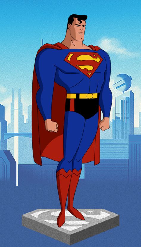 Superman Animation, Superman Animated Series, Klark Kent, Superman Cartoon, Dc Cartoon, Superman Images, Superman Drawing, Superman The Animated Series, Justice League Animated